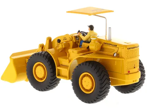 CAT CATERPILLAR 966A WHEEL LOADER YELLOW WITH OPERATOR "VINTAGE SERIES" 1/50 DIECAST MODEL BY DIECAST MASTERS