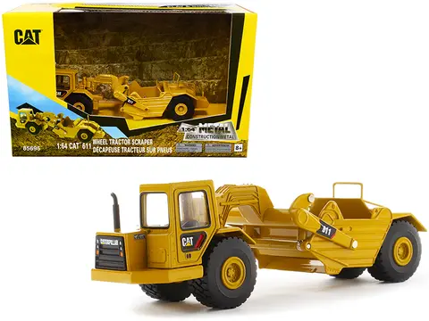 CAT CATERPILLAR 611 WHEEL TRACTOR SCRAPER "PLAY & COLLECT!" SERIES 1/64 DIECAST MODEL BY DIECAST MASTERS