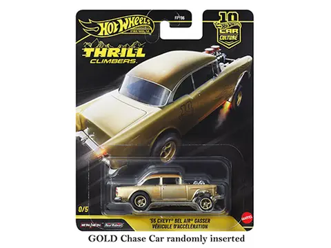 "THRILL CLIMBERS" 5 PIECE SET "CAR CULTURE 10TH ANNIVERSARY" 2025 SERIES Q DIECAST MODEL CARS BY HOT WHEELS
