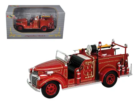 1941 GMC FIRE ENGINE TRUCK RED 1/32 DIECAST MODEL BY SIGNATURE MODELS