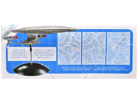 SKILL 2 MODEL KIT U.S.S. ENTERPRISE NCC-1701-D SPACE SHIP "STAR TREK: THE NEXT GENERATION" (1987) TV SERIES 1/2500 SCALE MODEL BY AMT