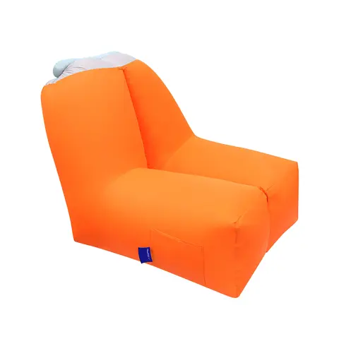 INFLATABLE LOUNGER AIR SOFA CHAIR COUCH W/ PORTABLE ORGANIZING BAG WATERPROOF ANTI-LEAKING FOR BACKYARD LAKESIDE BEACH TRAVELING CAMPING PICNICS
