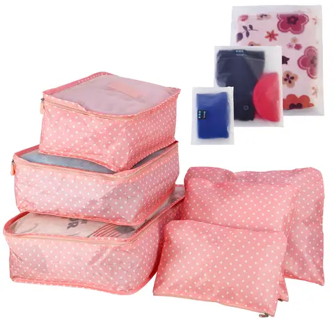 9PCS CLOTHES STORAGE BAGS WATER-RESISTANT TRAVEL LUGGAGE ORGANIZER CLOTHING PACKING CUBES FOR BLOUSE HOSIERY STOCKING UNDERWEAR