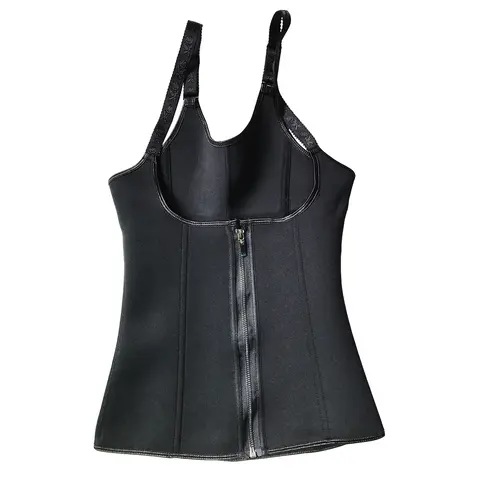 ZIPPERED WAIST TRAINER CORSET WAIST TUMMY CONTROL BODY SHAPER CINCHER BACK SUPPORT WITH ADJUSTABLE STRAPS FOR WOMEN
