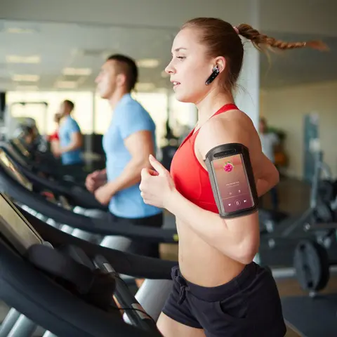 PHONE ARMBAND CASE ADJUSTABLE SWEAT-RESISTANT ARMBAND PHONE HOLDER FIT FOR IPHONE5 OR CELLPHONES UNDER 4IN FOR RUNNING JOGGING RIDING HIKING GYM