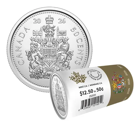 50-CENT SPECIAL WRAP CIRCULATION ROLL (2026)