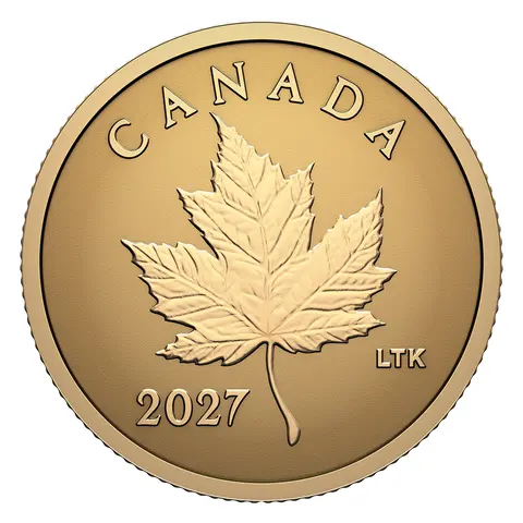 ICONIC MAPLE LEAF – 0.5G PURE GOLD COIN (2027)