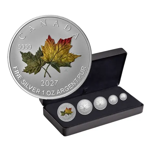 FINE SILVER FRACTIONAL SET – AUTUMN LEAVES (2027)