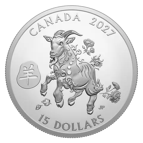 LUNAR YEAR OF THE GOAT – 1 OZ. FINE SILVER COIN (2027)