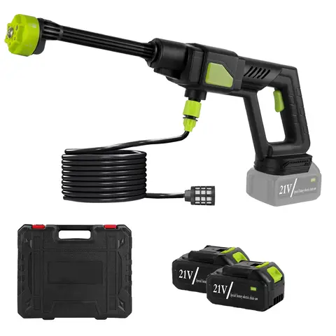 CORDLESS PRESSURE WASHER PORTABLE ELECTRIC POWER WASHER HIGH PRESSURE WATER SPRAYER 435PSI CAR WASHER CLEANER WITH 6-IN-1 NOZZLE FOAM BOTTLE FILTER 15