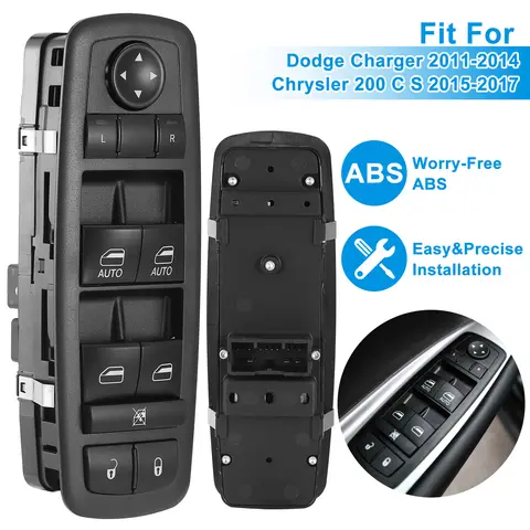 ELECTRIC MASTER POWER WINDOW SWITCH FIT FOR 2011-2017 DODGE CHARGER CHRYSLER FRONT LEFT DRIVER SIDE 68231805AA