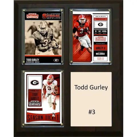 TODD GURLEY II GEORGIA BULLDOGS 8'' X 10'' PLAQUE