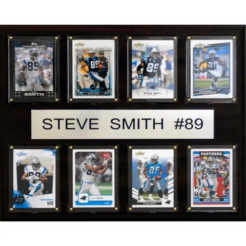 STEVE SMITH CAROLINA PANTHERS 12'' X 15'' PLAQUE