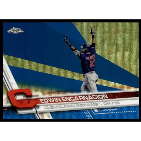 2017 TOPPS CHROME BLUE WAVE REFRACTORS #22 EDWIN ENCARNACION