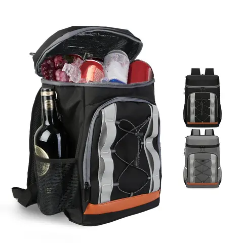 COOLER BACKPACK 36 CAN LEAKPROOF INSULATED COOLER BACKPACK WITH 25L/6.6GAL FOR PICNIC CAMPING BEACH HIKING FISHING TRAVEL
