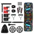 MULTIFUNCTIONAL PUSH UP BOARD HOME STRENGTH TRAINING EQUIPMENT WITH 15 FITNESS ACCESSORIES PILATES BAR RESISTANCE BAND ROLLER WHEEL FULL BODY WORKOUT 