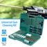UNIVERSAL GUN CLEANING KIT GUN CLEANING BRUSHES MOPS MUFF GUARD W/ CARRYING CASE FOR RIFLES PISTOLS HANDGUNS SHOTGUNS
