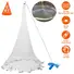 6FT RADIUS FISHING CAST NET BAIT TRAP EASY THROW HEAVY DUTY HAND CAST NET WITH CHAIN SINKER BOTTOM SPREAD