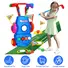 TODDLER GOLF SET WITH 4 BALLS 4 CLUBS 2 HOLES 2 FLAGS GOLF CART INDOOR OUTDOOR GOLF GAME GIFT FOR 3-5 YEARS OLD KIDS