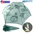 FISHING TRAP NET PORTABLE FOLDED FISHING BAIT TRAP SHRIMP MINNOW CRAB BAIT NET 6 SIDES 6 HOLES CRAYFISH CAST MESH TRAP AUTOMATIC