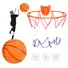 SILENT BASKETBALL WITH BALL HOOP FOAM BOUNCING SILENT BASKETBALL UNCOATED HIGH DENSITY FOAM BALL INDOOR LOW NOISE TRAINING BALL