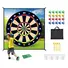 GOLF CHIPPING DART GAME MAT SET WITH 20 STICKY BALLS GROUND STAKES HANGING HOOKS CARRYING BAG INDOOR OUTDOOR GOLF HITTING TRAINING GAME MAT FOR KIDS B