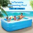 INFLATABLE SWIMMING POOLS FAMILY SWIM PLAY CENTER POOL BLOW UP KIDDIE POOL FOR FAMILY INFLATABLE LOUNGE POOL FOR KIDS BABY ADULT INFLATABLE WATER BALL