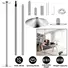 STRIPPER DANCE POLE 45MM SPINNING STATIC DANCING POLE WITH 88-108.1IN ADJUSTABLE HEIGHT 551LBS WEIGHT CAPACITY FOR FITNESS EXERCISE PARTY HOME CLUB GY