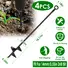 4 PACK HEAVY DUTY GROUND AUGER STAKES 2.76IN WIDE SPIRAL DRILL BITS SOIL HOLE DIGGING DRILL SHAFT FARM VEGETABLE FLOWER PLANTING EARTH PLANTER DIGGER