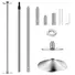 STRIPPER DANCE POLE 45MM SPINNING STATIC DANCING POLE WITH 88-108.1IN ADJUSTABLE HEIGHT 551LBS WEIGHT CAPACITY FOR FITNESS EXERCISE PARTY HOME CLUB GY