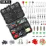 188PCS FISHING ACCESSORY KIT PORTABLE FISHING SET INCLUDING JIG HOOKS SINKER WEIGHTS SPOON LURE REMOVABLE SPLIT SHOT W/ TACKLE BOX