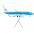 BOEING 737-700 COMMERCIAL AIRCRAFT WITH FLAPS DOWN "KLM ROYAL DUTCH AIRLINES" BLUE WITH WHITE TAIL "GEMINI 200" SERIES 1/200 DIECAST MODEL AIRPLANE BY GEMINIJETS