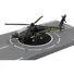 BOEING AH-64 APACHE HELICOPTER OLIVE DRAB "UNITED STATES ARMY" WITH RUNWAY SECTION DIECAST MODEL BY RUNWAY24