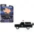 1978 DODGE RAMCHARGER POLICE VEHICLE "TEXAS DEPARTMENT OF PUBLIC SAFETY HIGHWAY PATROL" BLACK WITH WHITE HOOD AND TOP "HOBBY EXCLUSIVE" SERIES 1/64 DIECAST MODEL CAR BY GREENLIGHT