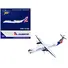 ATR 72-200 COMMERCIAL AIRCRAFT "CUBANA AIRLINES" (CU-T1548) WHITE WITH RED AND BLUE STRIPES 1/400 DIECAST MODEL AIRPLANE BY GEMINIJETS