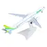 EMBRAER E195-E2 COMMERCIAL AIRCRAFT "BINTER CANARIAS" (EC-NEZ) WHITE WITH GREEN STRIPED TAIL 1/200 DIECAST MODEL BY HERPA
