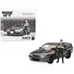 NISSAN SKYLINE GT-R (R32) RHD (RIGHT HAND DRIVE) GUNMETAL GRAY METALLIC WITH TSUGIO MATSUDA FIGURE LIMITED EDITION 1/64 DIECAST MODEL CAR BY MINI GT