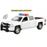 2017 CHEVROLET SILVERADO 1500 LT Z71 CREW CAB PICKUP TRUCK WHITE WITH FLASHING LIGHT BAR AND FRONT AND REAR LIGHTS AND SOUNDS 1/24-1/27 DIECAST MODEL CAR BY MOTORMAX