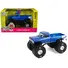 1976 FORD F-250 MONSTER TRUCK "GARBAGE PAIL KIDS 40TH ANNIVERSARY - BUCK TRUCK" BLUE METALLIC WITH GRAPHICS "KINGS OF CRUNCH" SERIES 1/43 DIECAST MODEL CAR BY GREENLIGHT