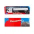 FREIGHTLINER CASCADIA TRUCK WHITE WITH WHITE TANKER TRAILER "TRANSPORTER" SERIES 1/32 DIECAST MODEL BY WELLY
