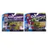 1969 PONTIAC GTO PURPLE METALLIC AND 1967 CHEVROLET C10 PICKUP TRUCK GREEN METALLIC "CUSTOM SHOP" 2 CAR SET DIECAST MODEL CARS BY CARTUNED