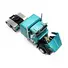 FORD LTL 9000 WITH 48" FLAT TOP SLEEPER AND 53' UTILITY TRAILER WITH REEFER "REDâ€™S FAVORITES - TOM SERCOMBE" TURQUOISE METALLIC 1/64 DIECAST MODEL BY FIRST GEAR