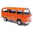 1978 VOLKSWAGEN TYPE 2 BUS "ELEKTROTRANSPORTER" ORANGE WITH YELLOW STRIPES 1/18 DIECAST MODEL BY IXO MODELS