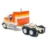 1980 GMC GENERAL TRUCK TRACTOR ORANGE WITH STRIPES 1/64 DIECAST MODEL CAR BY IXO MODELS