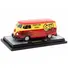 1960 VOLKSWAGEN DELIVERY VAN RED AND YELLOW "CORN NUTS BBQ" LIMITED EDITION TO 6250 PIECES WORLDWIDE 1/24 DIECAST MODEL CAR BY M2 MACHINES