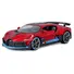 BUGATTI DIVO RED METALLIC WITH CARBON AND BLUE ACCENTS "SPECIAL EDITION" 1/24 DIECAST MODEL CAR BY MAISTO
