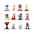 SET OF 12 DIECAST FIGURES "SONIC THE HEDGEHOG" VIDEO GAMES "NANO METALFIGS" SERIES DIECAST MODELS BY JADA