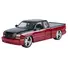 2006 CHEVROLET SILVERADO CUSTOM PICKUP TRUCK RED METALLIC AND BLACK WITH SILVER STRIPES "DIE-CAST COLLECTION" SERIES 1/25 DIECAST MODEL CAR BY MOTORMAX