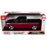 2006 CHEVROLET SILVERADO CUSTOM PICKUP TRUCK RED METALLIC AND BLACK WITH SILVER STRIPES "DIE-CAST COLLECTION" SERIES 1/25 DIECAST MODEL CAR BY MOTORMAX