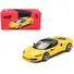 FERRARI 296 GTB GIALLO MODENA YELLOW WITH BLACK TOP 1/64 DIECAST MODEL CAR BY BBR